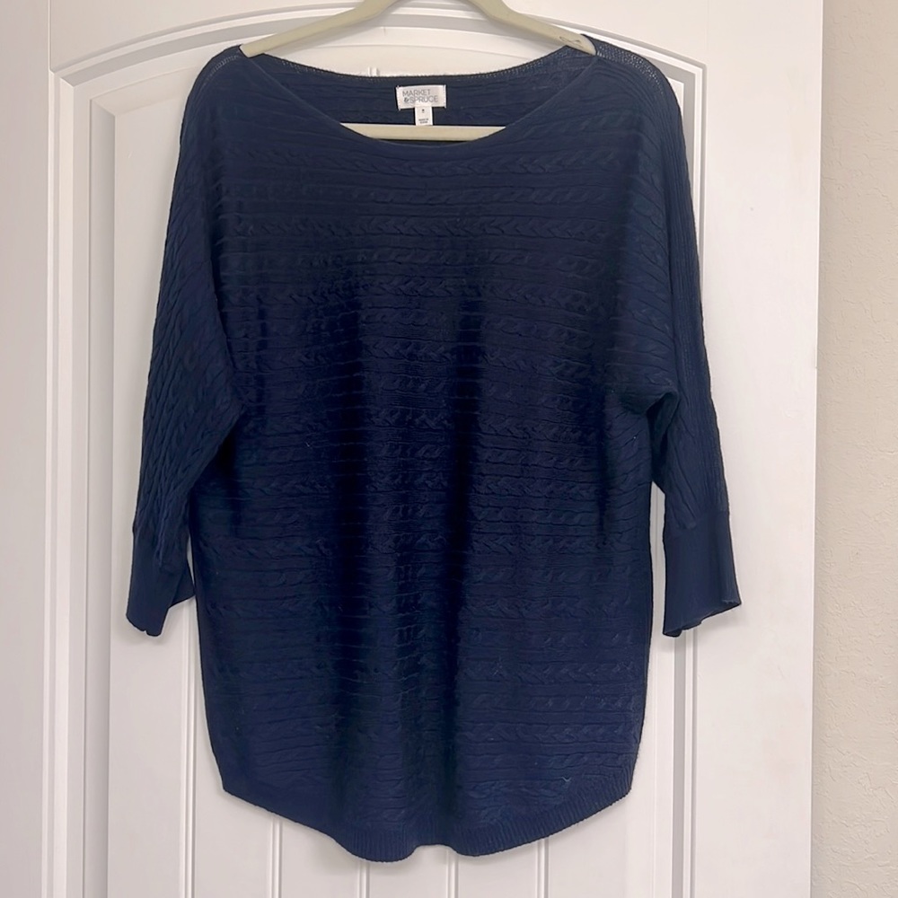 Navy sweater